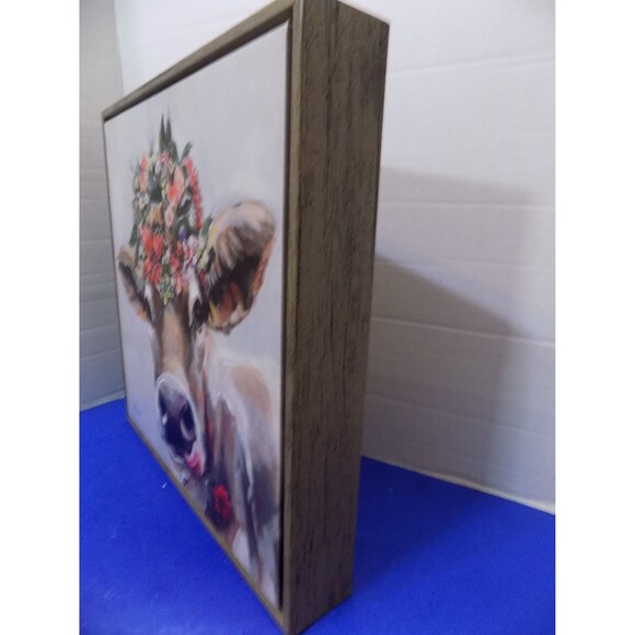 NEW Cow Rooster Painting Print Wall Art By Ed Brodsky Rustic Home Farmhouse - Picture 7 of 9